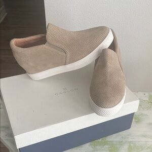 Caslon Beige Perforated Slip-Ons